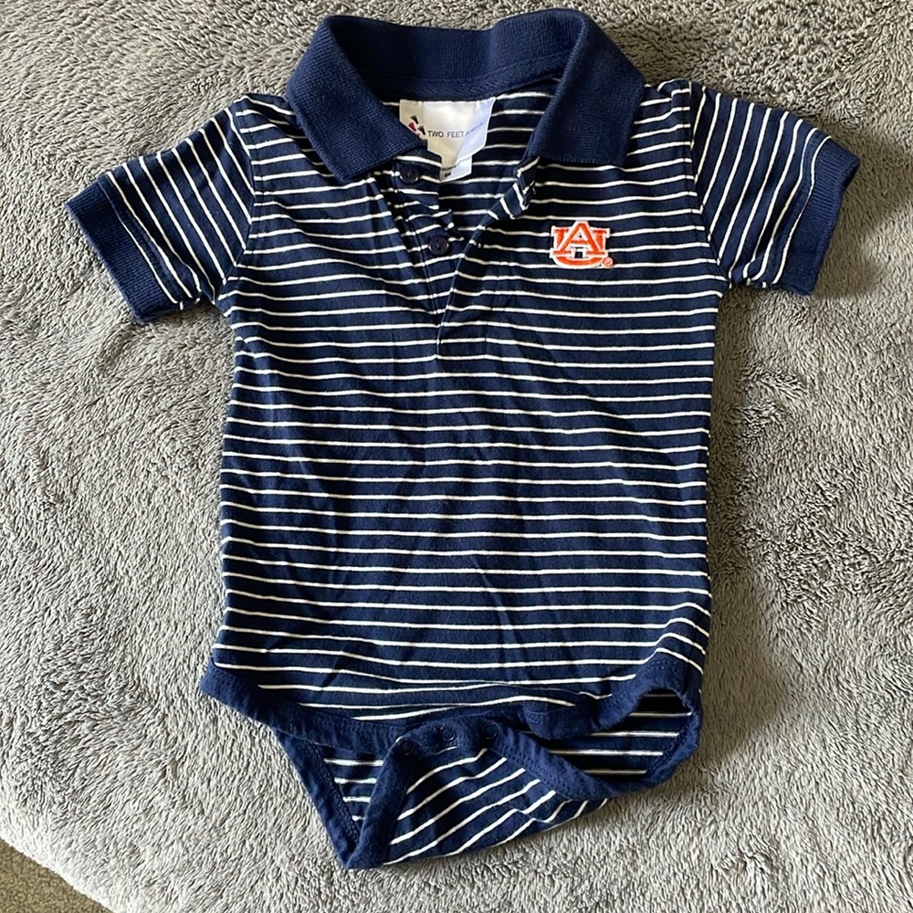 Auburn collared onesies 6months